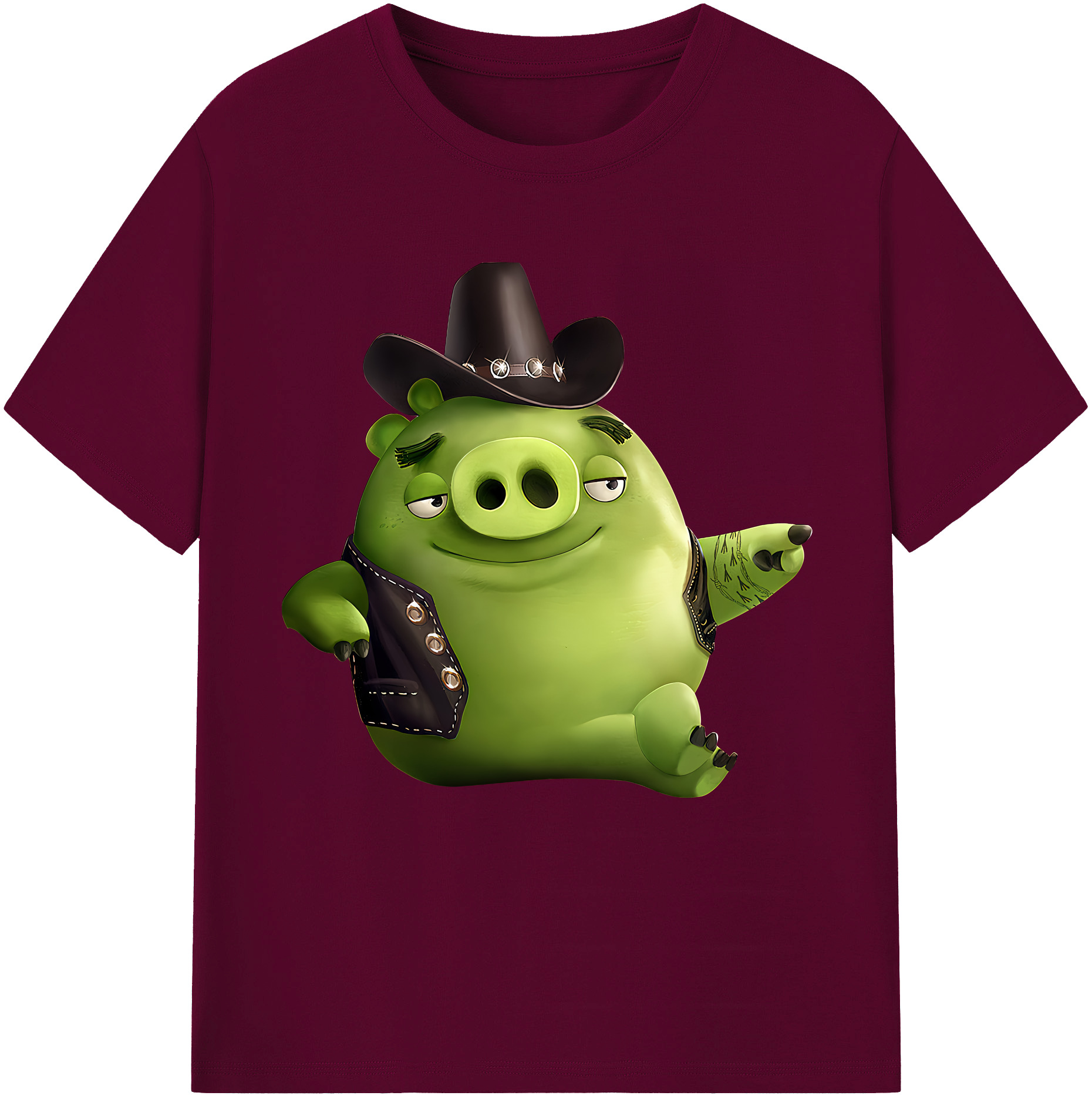 （画像用） Angry Birds アングリーバード レディースカジュアルプリントTシャツ（綿100％）